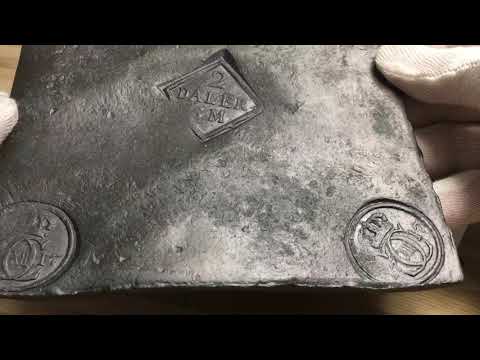 Karl XII, Plåtmynt 2 Daler SM 1717, Sällsynt från Roberto Delzanno Mynthandel