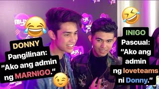 DONNY Pangilinan: “Ako ang admin ng MarNigo.” | INIGO Pascual supports DONKISS & Donny’s other LTs