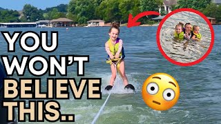 HOW WE TAUGHT OUR 5 YEAR OLD TO WATERSKI 🥹