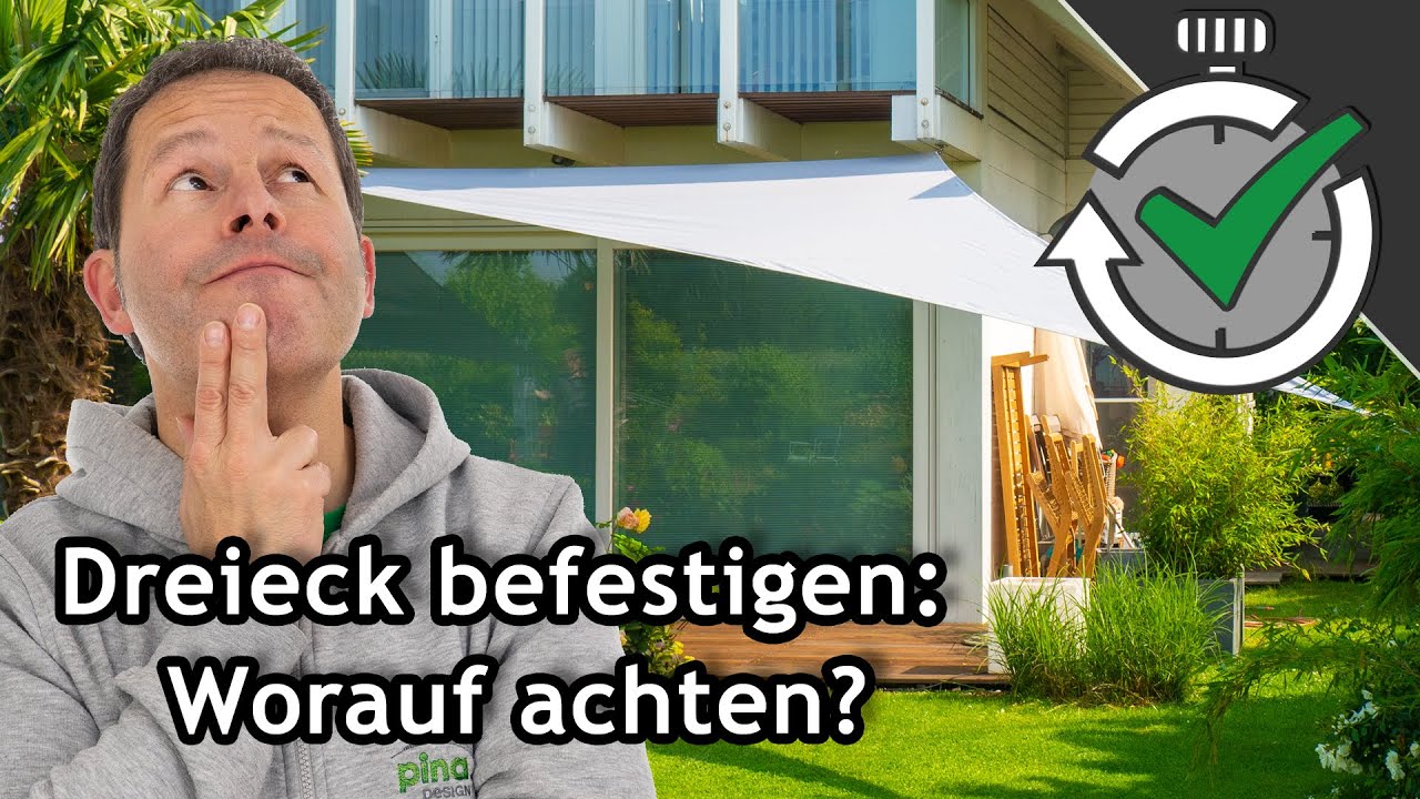 Richtige Befestigung eines Sonnensegel-Dreiecks: Wichtige Tipps &  Unterschiede | sonnensegel-pina.de