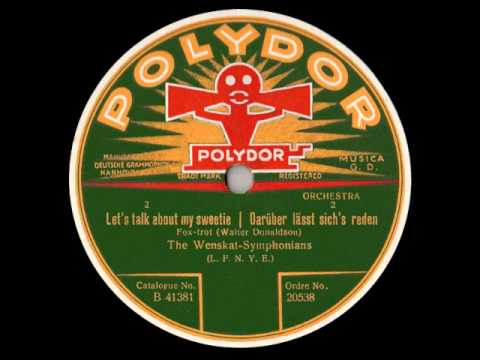 Reinhard Wenskat 1926: Let's talk about my sweetie