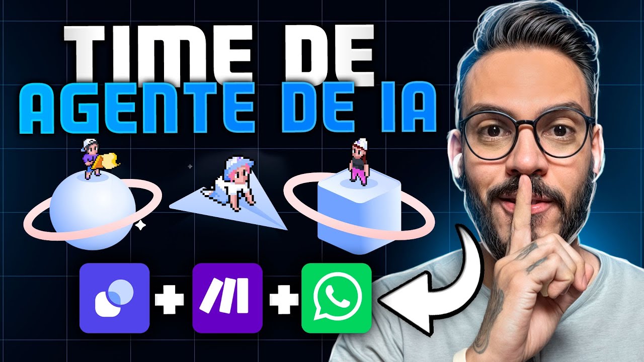 Criei um TIME de AGENTES DE IA para serem Meus ASSISTENTES PESSOAIS!