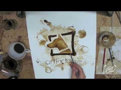 ArtFido, Coffee on Paper by Maria A. Aristidou