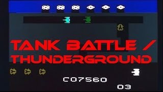 Tank Battle playing on TV Boy II (Thunderground on 2600)