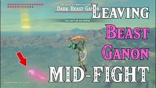 Leaving Beast Ganon MID-FIGHT! ..too epic for the internet to watch.. in Zelda Breath of the Wild