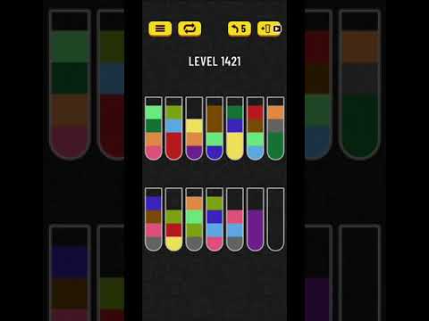 Water sort puzzle level 1421