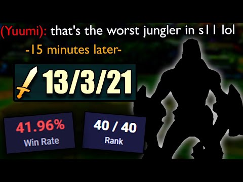 I played the Worst Jungler in Season 11, while having to face Yuumi Jungle in Ranked.