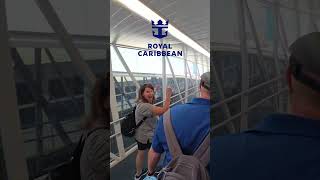 Walking Up the Gangway to Oasis of the Seas—Cruise Day Excitement!