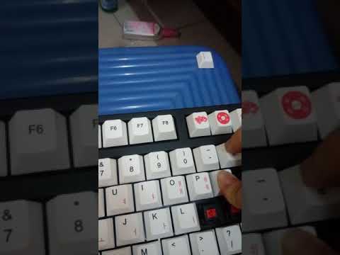 Cherry MX Red ( with and without o-rings) sound test