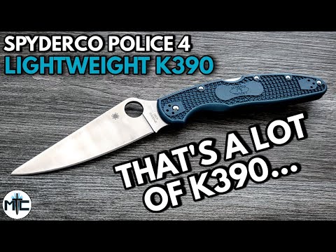 Spyderco Police 4 Lightweight K390 Folding Knife - Overview and Review