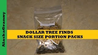 Dollar Tree Find Snack Size Portion Pack Ziplock Bags