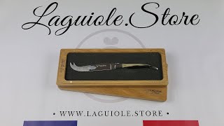 Classic Laguiole Cheese Knife - Zebu Horn Tip handle