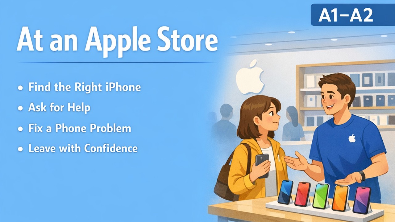 First Time at an Apple Store? | iPhone Help English A1–A2
