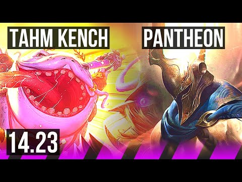 TAHM KENCH & Ezreal vs PANTHEON & Caitlyn (SUP) | 0/1/7 | NA Master | 14.23