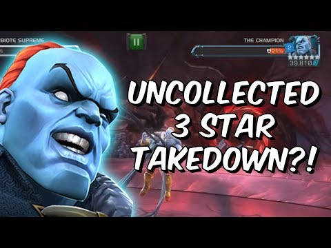 Uncollected 6 Star The Champion INSANE 3 Star Takedown! - Marvel Contest Of Champions