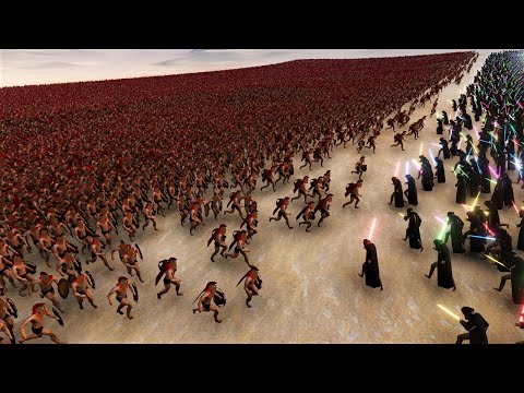 1000 Jedi vs 25000 Spartans Ultimate Epic Simulator
