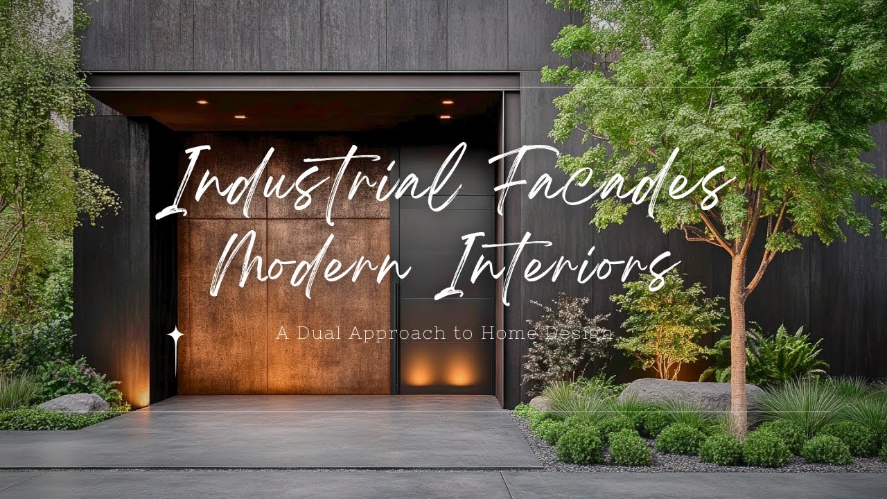 Industrial Facades and Modern Interiors: A Dual Approach to Home Design