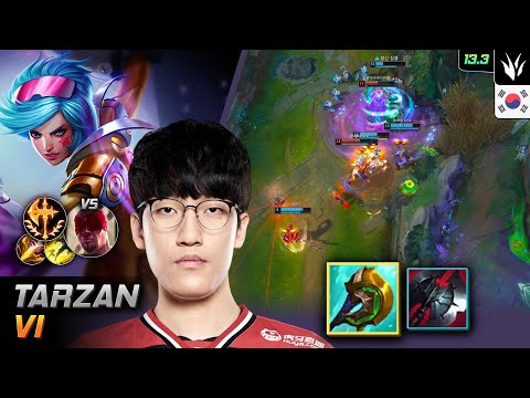 Tarzan Jungle Vi Build Divine Sunderer Conqueror - Tarzan Vi Match Highlight - LOL KR 13.3