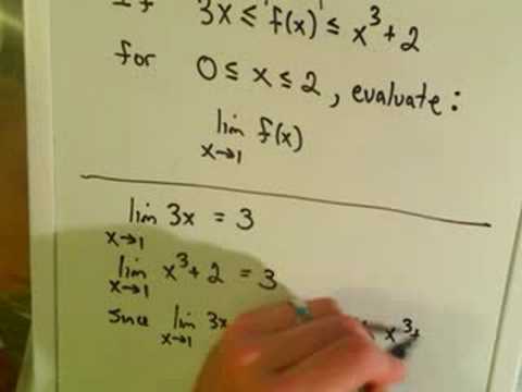 The Squeeze Theorem for Limits, Example 1