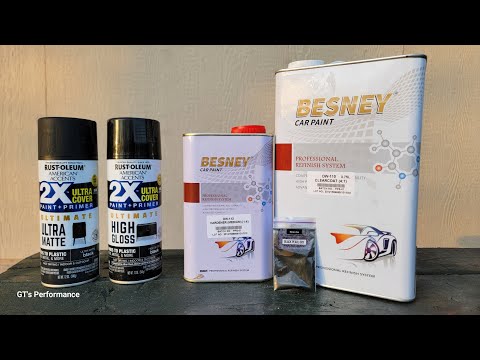 Let's Spray - BLACK PEARL Over RUSTOLEUM Black