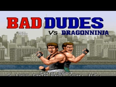 Bad Dudes Vs. DragonNinja Arcade Gameplay Playthrough longplay