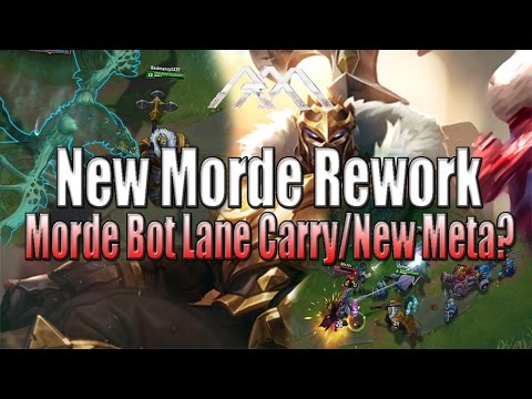 New Mordekaiser Rework - Bot Lane PBE Full Gameplay - League of Legends