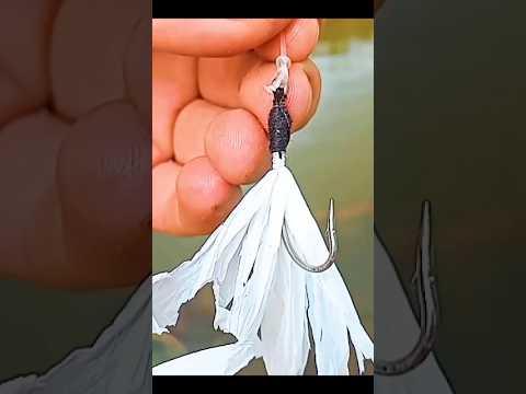 Señuelo casero con bolsa plástica #señuelosdepesca #señuelos #señuelo