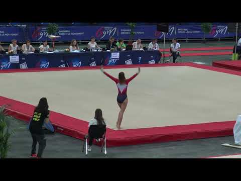 Léna BELLE - championnat de france 2022 FFGYM -  indiv nat B 16 ans -