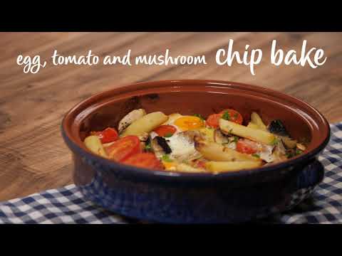 Slimming World Syn-free egg, tomato and mushroom chip bake - FREE