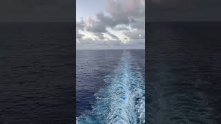 Magic at sea 💙 #cruise #sunset #views #travel  #short #shorts