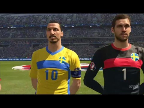 PES 2016 - UEFA Euro 2016 - Italy vs Sweden | Gameplay (HD) [1080p60FPS]