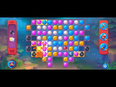 Fishdom Hard Level 2141 (with full seashell  [Super Lightningl & timed boosters) @choraelmin