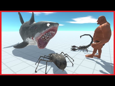 HILL GIANT WITH SPIDER & SCORPION VS STRONG UNITS - ANIMAL REVOLT BATTLE SIMULATOR