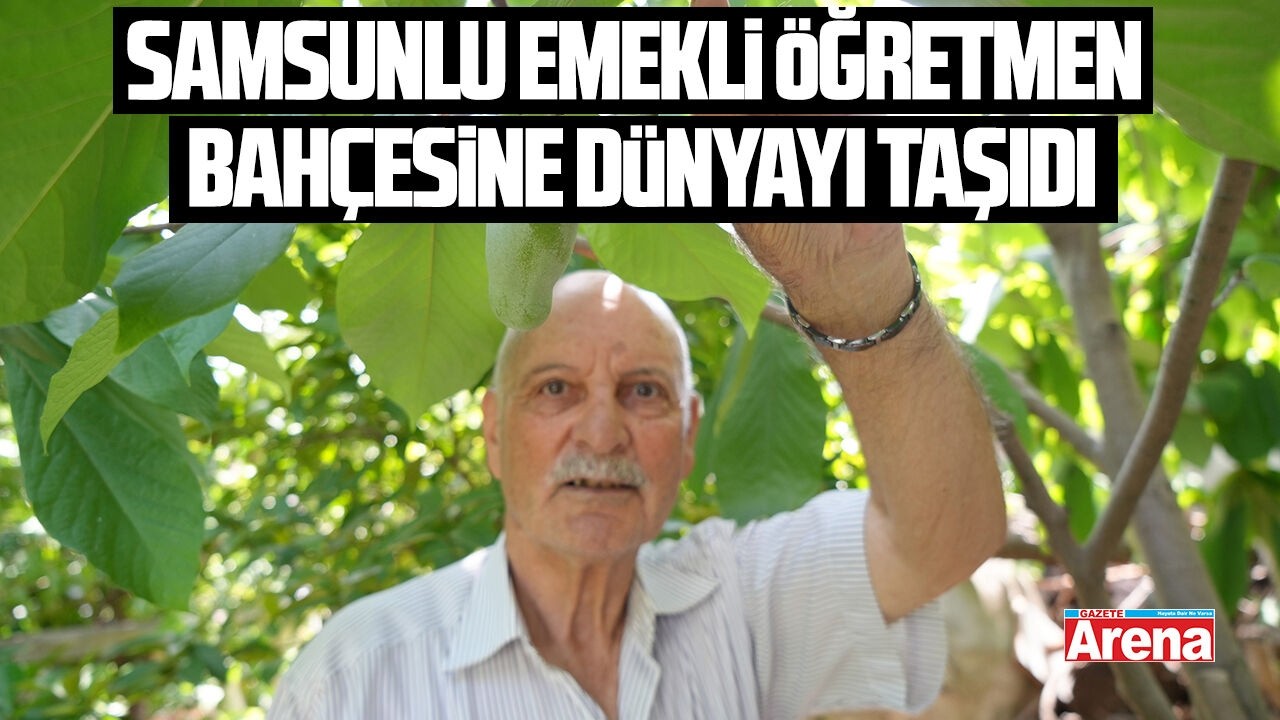 Samsunlu emekli öğretmen bahçesine dünyayı taşıdı