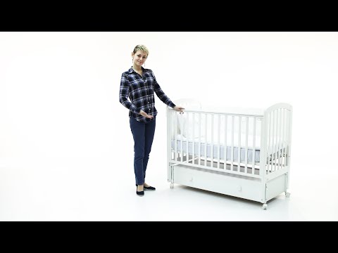 Кроватка 120x60 Fiorellino Tina маятник продольный на колёсах (фиореллино)