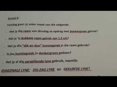 SKEPPENDE KUNSTE GRAAD 8: 21 Mei 2020 - periode 4 (21084)