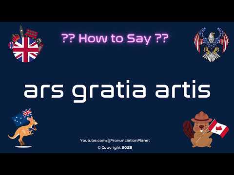 🎨 🎭 How to Pronounce ars gratia artis? (CORRECTLY) | Pronunciation Planet