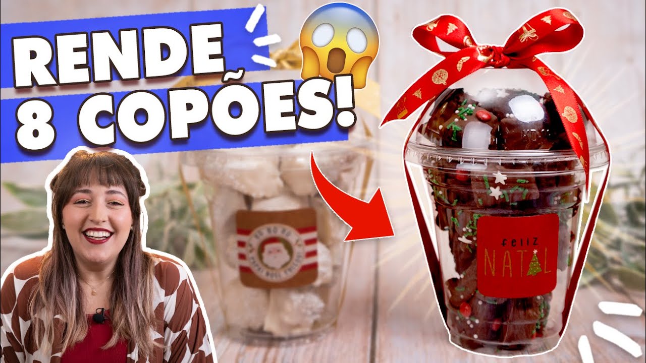 PANETONE BITES NO COPO - o presentão barato! | Tábata Romero