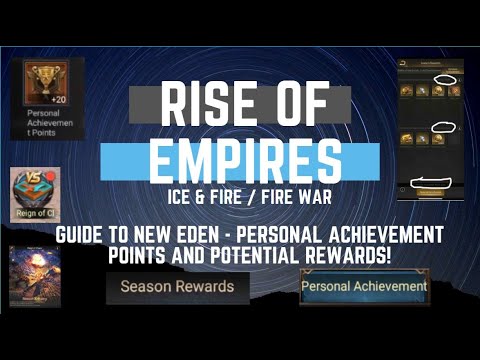 Guide to New Eden - Personal Achievement Points and Potential Rewards - Rise of Empires Ice & Fire