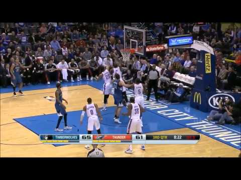 Kevin Love vs Oklahoma City Thunder 2013.12.01
