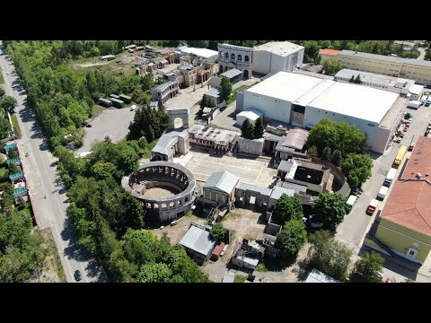 The Film Studio in Boyana - movie sets from around the world filmed with a drone