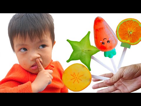 Diana & Anto makes fruit Ice Cream | Ice Cream Song Nursery Rhymes Action Song with Mommy