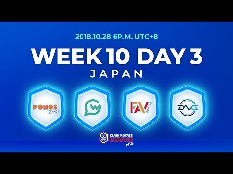 Clash Royale League Asia Season2 - Week 10 Day 3