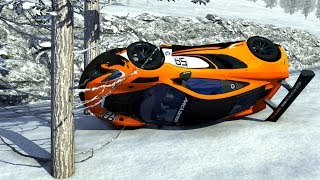 Hypercars, Race Cars And Supercars Out Of Control Crashes - BeamNG Drive