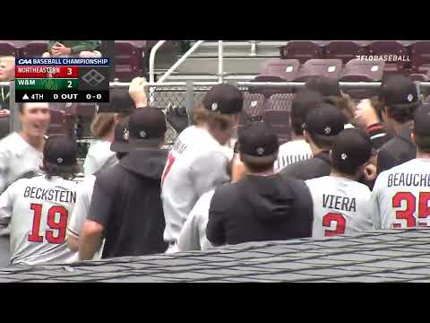 2022 CAA Baseball Game 1 Highlights: Northeastern 3, William & Mary 2 (5/25/22)