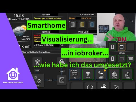 Smart Home Visualization - This is how I did it with iobroker for our wall tablet!