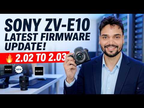 Sony ZV-E10 Firmware 2.03 Update 🚀 | Complete Step-by-Step Tutorial