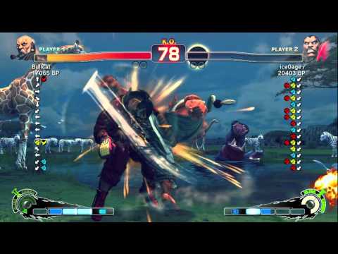 Bullcat [Gouken] vs - R - [Balrog] SSF4 Japanese Online Ranked Matches - TRUE-HD