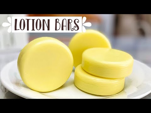 3-Ingredient Solid Lotion Bars!  Non-greasy Recipe!