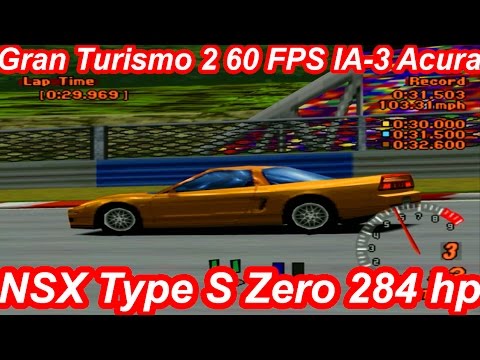 Gran Turismo 2 60 Fps Ia 3 Acura Nsx Type S Zero 284 Cv Curvas Em Apricot Hill